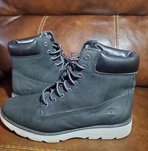 Timberland Keely Field 6 Black Nubuck Women's size 7